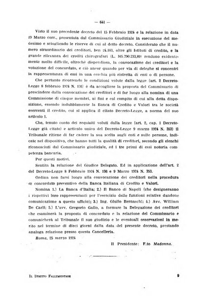 Il diritto fallimentare rivista di dottrina e giurisprudenza