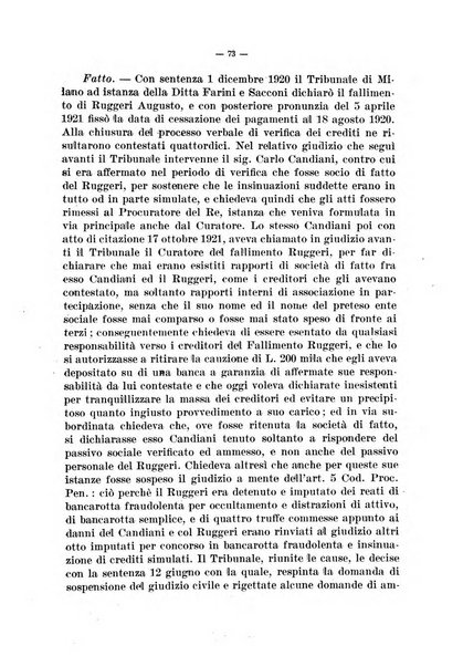 Il diritto fallimentare rivista di dottrina e giurisprudenza