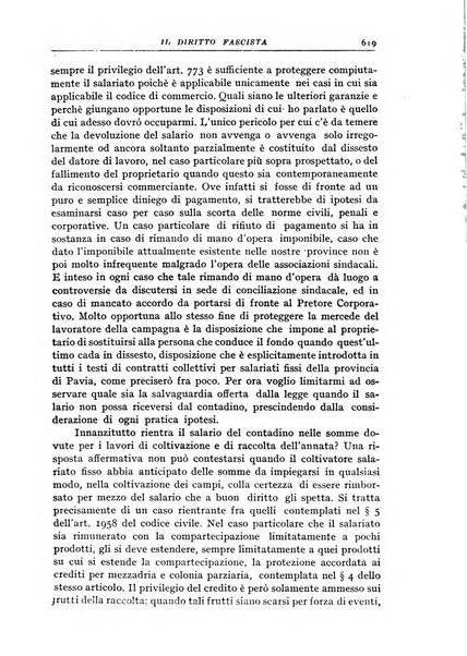 Il diritto fascista rivista di studio e commento delle leggi fasciste nella dottrina e nella giurisprudenza