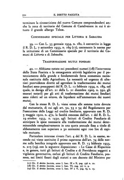 Il diritto fascista rivista di studio e commento delle leggi fasciste nella dottrina e nella giurisprudenza