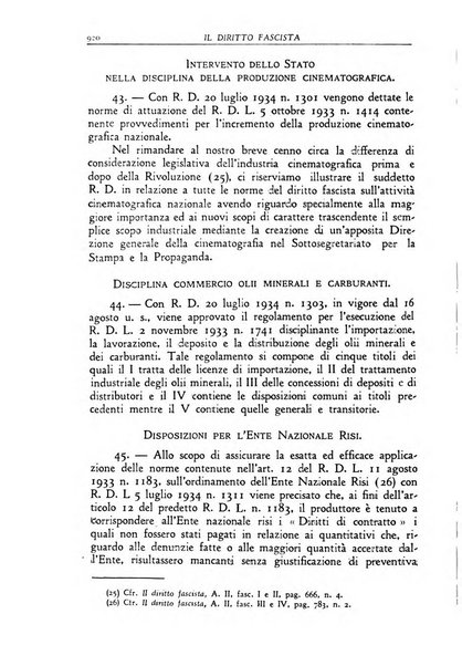 Il diritto fascista rivista di studio e commento delle leggi fasciste nella dottrina e nella giurisprudenza