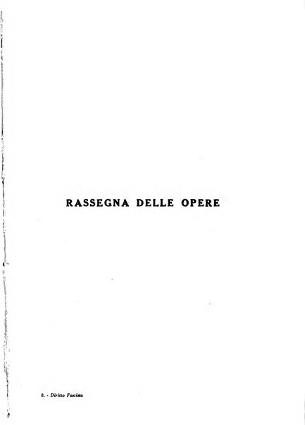 Il diritto fascista rivista di studio e commento delle leggi fasciste nella dottrina e nella giurisprudenza