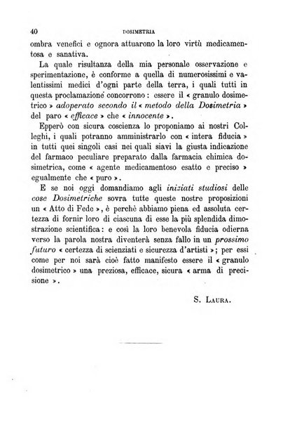 Dosimetria periodico mensile con la libera collaborazione dei medici italiani