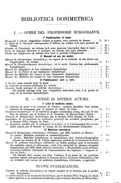 Dosimetria periodico mensile con la libera collaborazione dei medici italiani