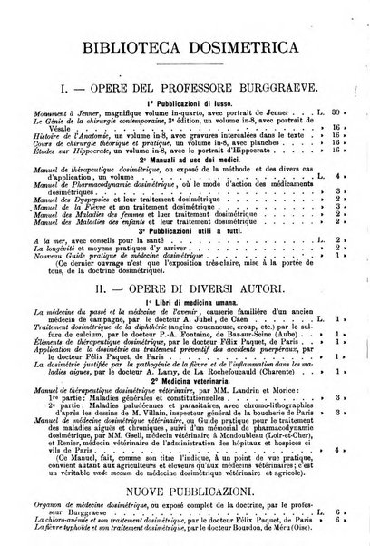 Dosimetria periodico mensile con la libera collaborazione dei medici italiani