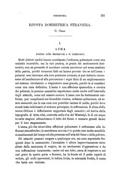 Dosimetria periodico mensile con la libera collaborazione dei medici italiani