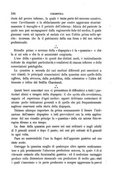 Dosimetria periodico mensile con la libera collaborazione dei medici italiani