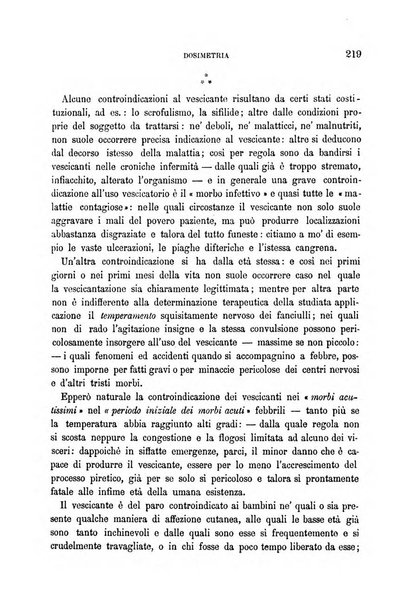 Dosimetria periodico mensile con la libera collaborazione dei medici italiani