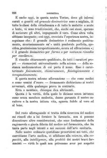 Dosimetria periodico mensile con la libera collaborazione dei medici italiani