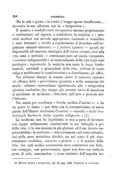 Dosimetria periodico mensile con la libera collaborazione dei medici italiani