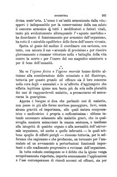 Dosimetria periodico mensile con la libera collaborazione dei medici italiani