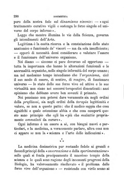 Dosimetria periodico mensile con la libera collaborazione dei medici italiani