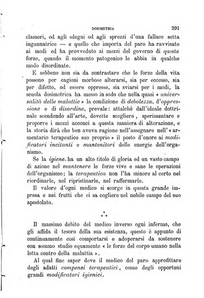 Dosimetria periodico mensile con la libera collaborazione dei medici italiani