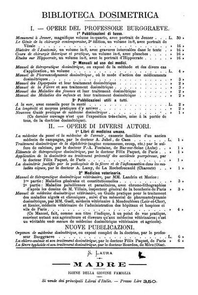 Dosimetria periodico mensile con la libera collaborazione dei medici italiani