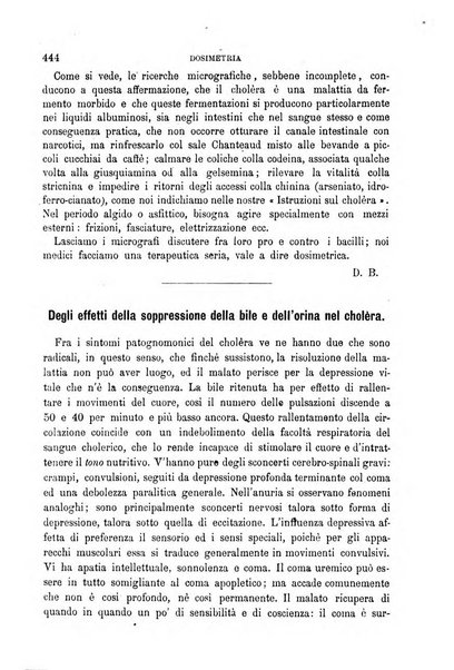 Dosimetria periodico mensile con la libera collaborazione dei medici italiani