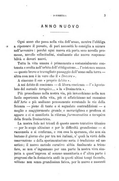 Dosimetria periodico mensile con la libera collaborazione dei medici italiani