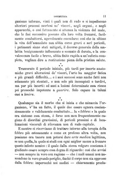 Dosimetria periodico mensile con la libera collaborazione dei medici italiani