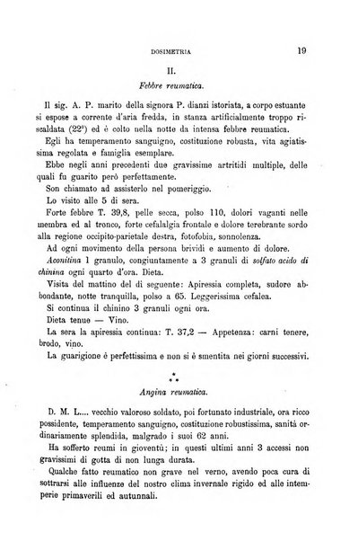 Dosimetria periodico mensile con la libera collaborazione dei medici italiani