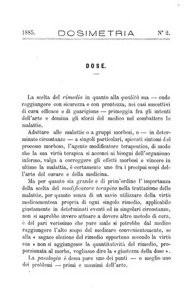 Dosimetria periodico mensile con la libera collaborazione dei medici italiani