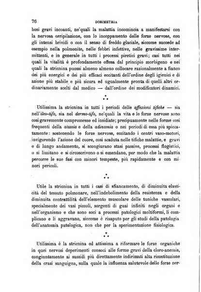 Dosimetria periodico mensile con la libera collaborazione dei medici italiani