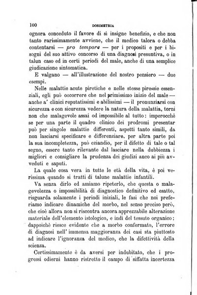 Dosimetria periodico mensile con la libera collaborazione dei medici italiani