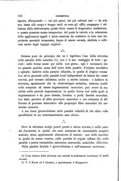 Dosimetria periodico mensile con la libera collaborazione dei medici italiani