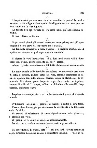 Dosimetria periodico mensile con la libera collaborazione dei medici italiani