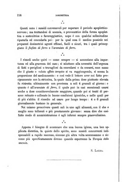 Dosimetria periodico mensile con la libera collaborazione dei medici italiani