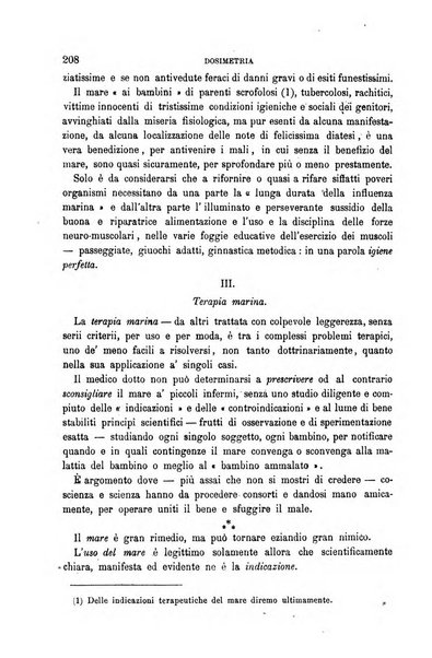 Dosimetria periodico mensile con la libera collaborazione dei medici italiani