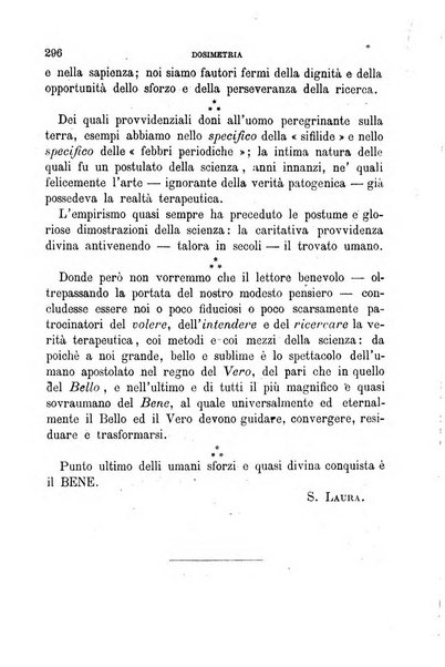 Dosimetria periodico mensile con la libera collaborazione dei medici italiani