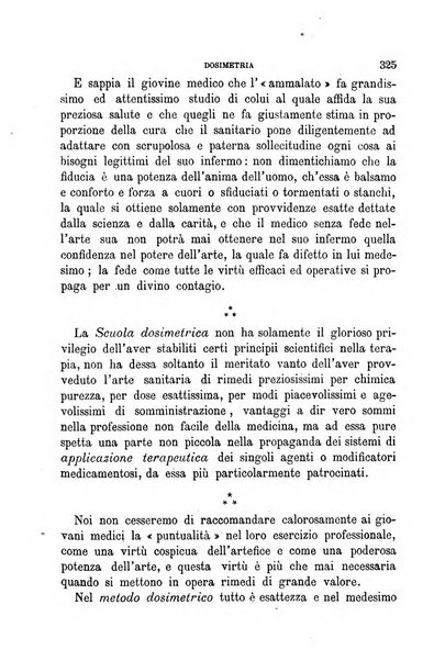 Dosimetria periodico mensile con la libera collaborazione dei medici italiani