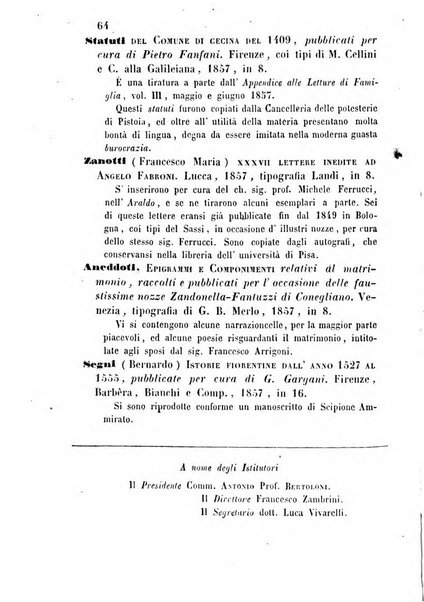 L'eccitamento giornale di filologia, di letteratura e di amenità