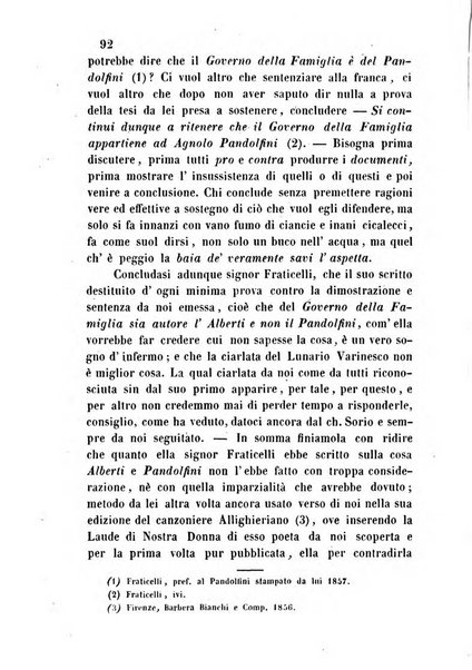 L'eccitamento giornale di filologia, di letteratura e di amenità