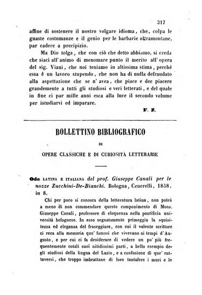 L'eccitamento giornale di filologia, di letteratura e di amenità