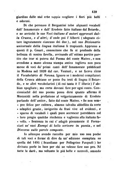 L'eccitamento giornale di filologia, di letteratura e di amenità