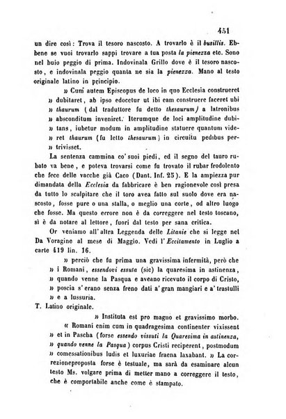 L'eccitamento giornale di filologia, di letteratura e di amenità