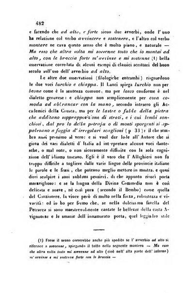 L'eccitamento giornale di filologia, di letteratura e di amenità