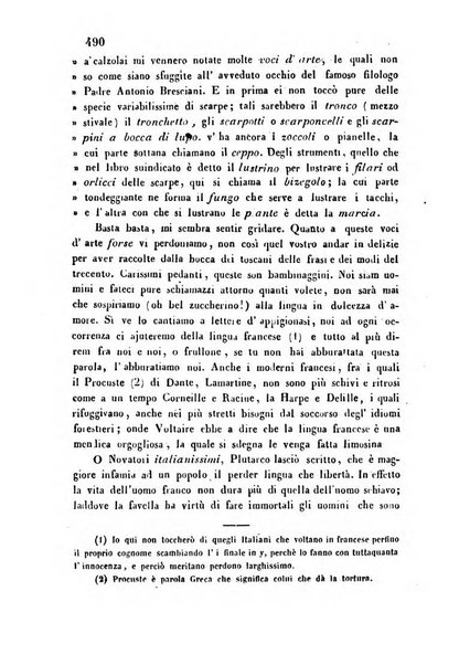 L'eccitamento giornale di filologia, di letteratura e di amenità