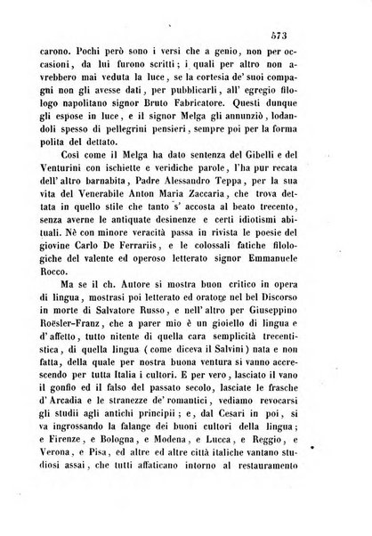 L'eccitamento giornale di filologia, di letteratura e di amenità