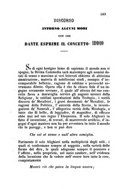 L'eccitamento giornale di filologia, di letteratura e di amenità