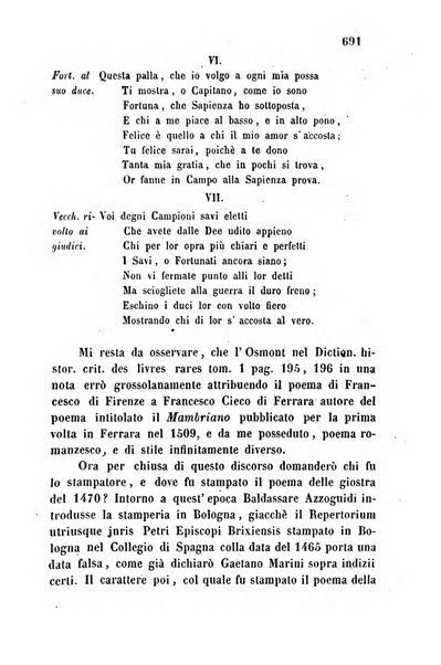 L'eccitamento giornale di filologia, di letteratura e di amenità