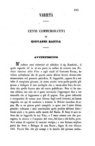 L'eccitamento giornale di filologia, di letteratura e di amenità