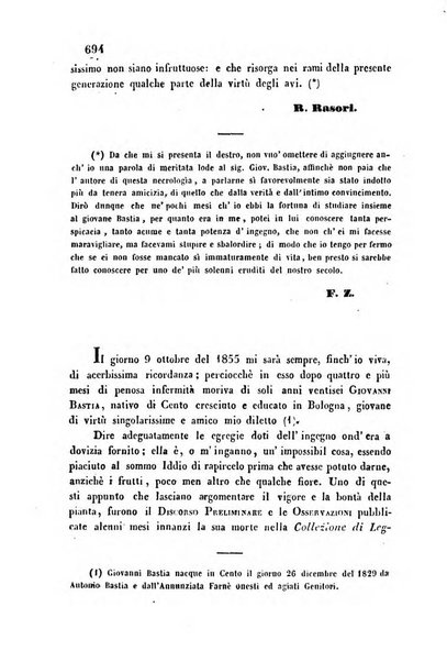 L'eccitamento giornale di filologia, di letteratura e di amenità