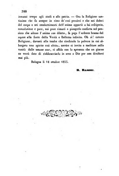 L'eccitamento giornale di filologia, di letteratura e di amenità