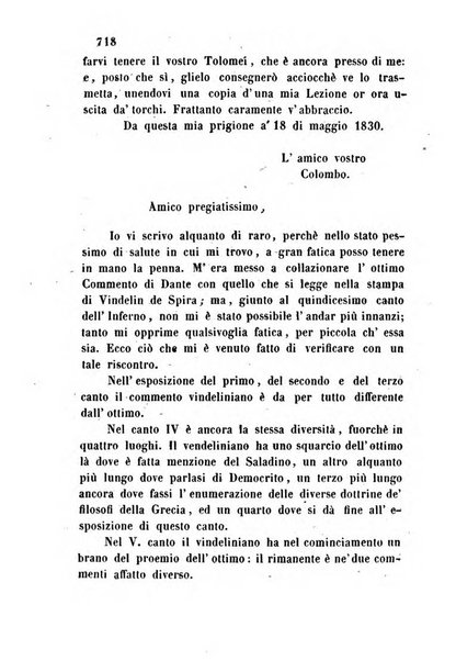 L'eccitamento giornale di filologia, di letteratura e di amenità