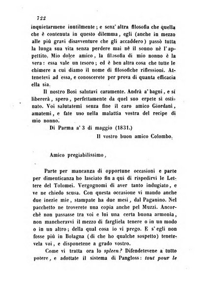 L'eccitamento giornale di filologia, di letteratura e di amenità