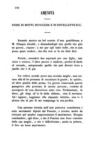 L'eccitamento giornale di filologia, di letteratura e di amenità