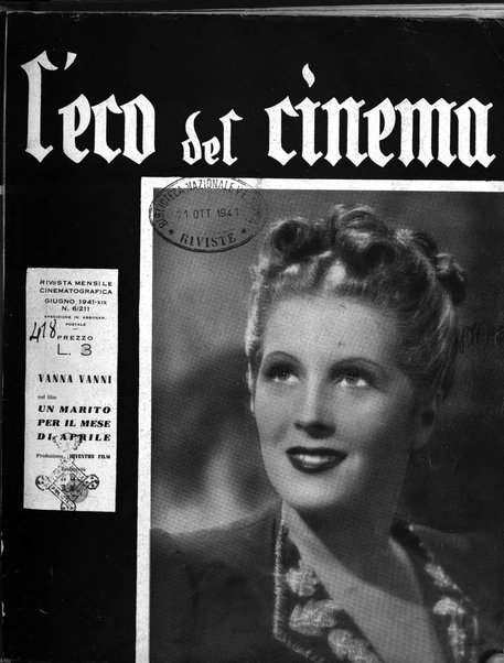 Eco del cinema periodico cinematografico mensile