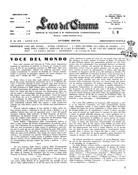 Eco del cinema periodico cinematografico mensile