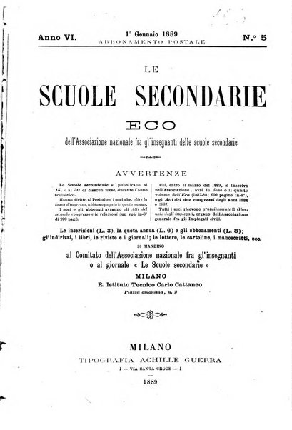 L'eco della Associazione nazionale fra gl'insegnanti delle scuole secondarie